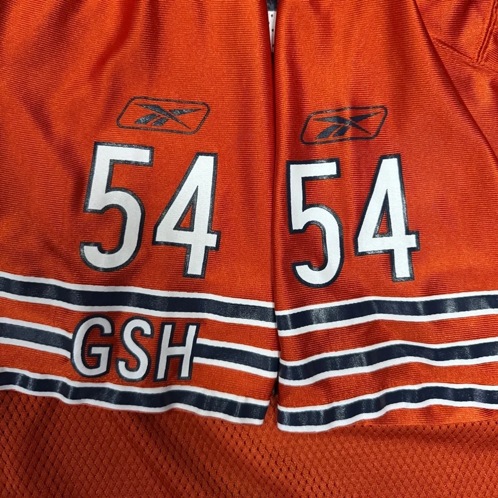 NFL Reebok Youth XL Chicago Bears Brian Urlacher 54 Jersey Orange